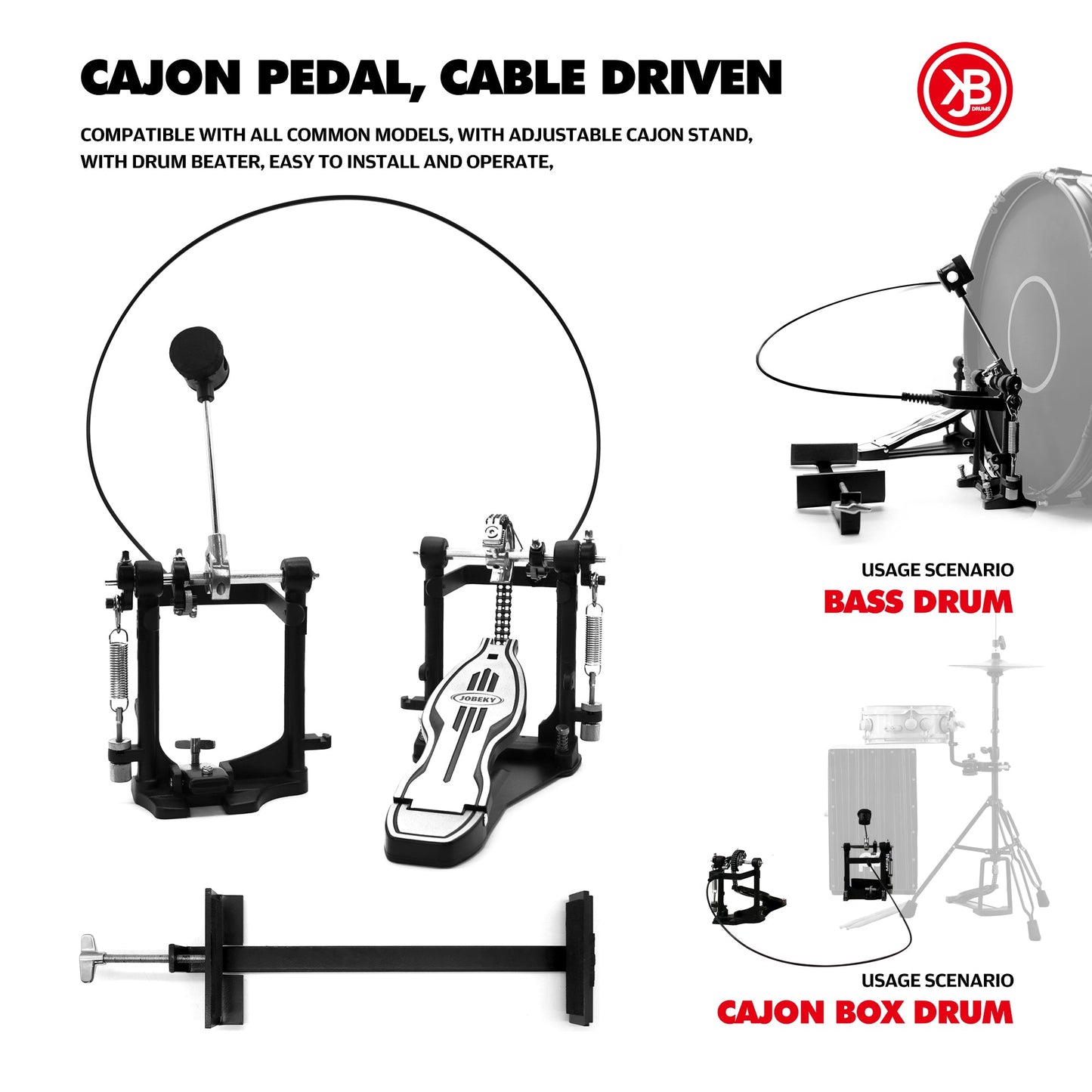 Cajon Pedal with Mount Beatello