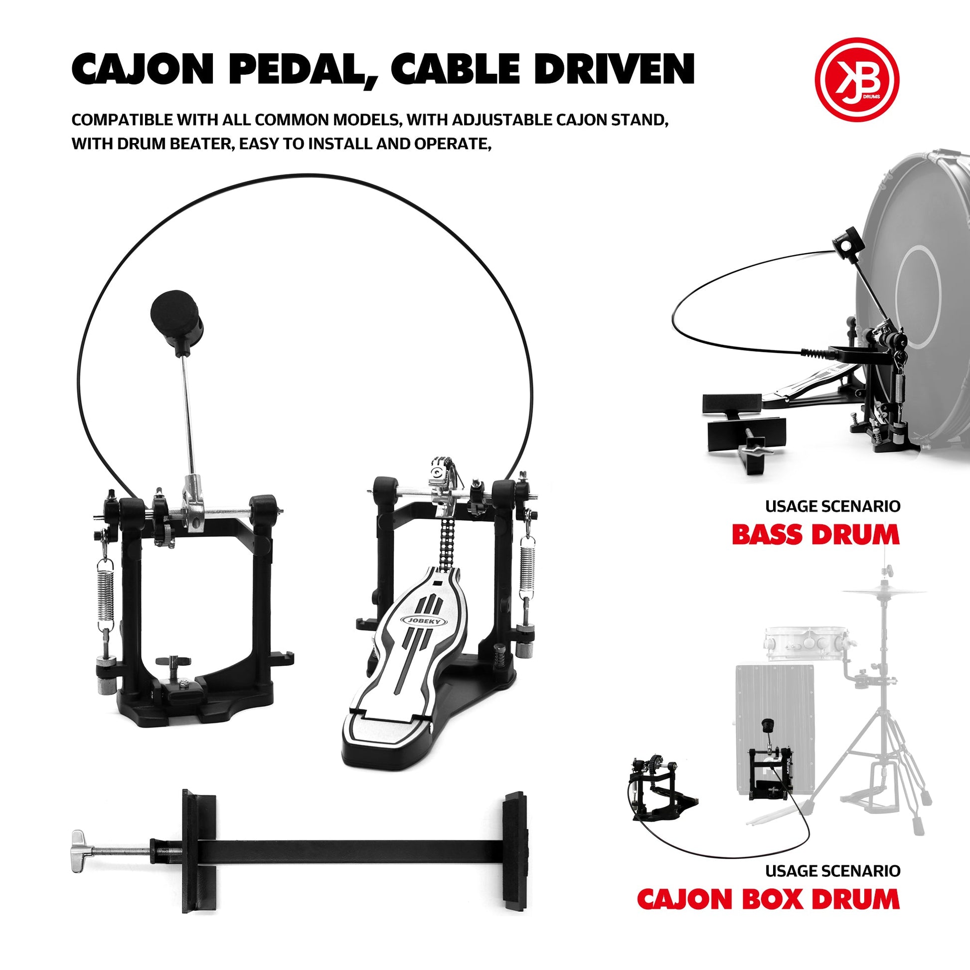 Cajon Pedal with Mount Beatello