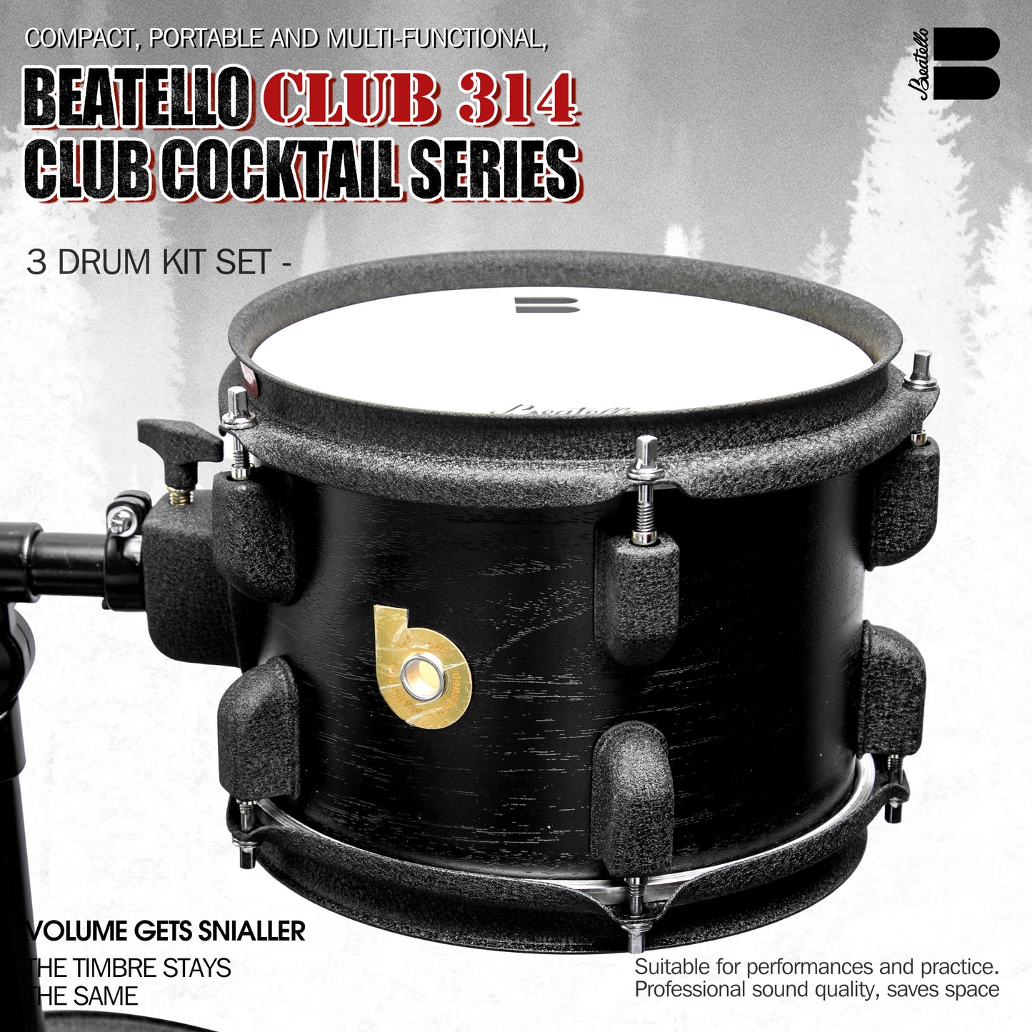 Jungle Drums – Professional Drum Set with Birch Shells & Suspension