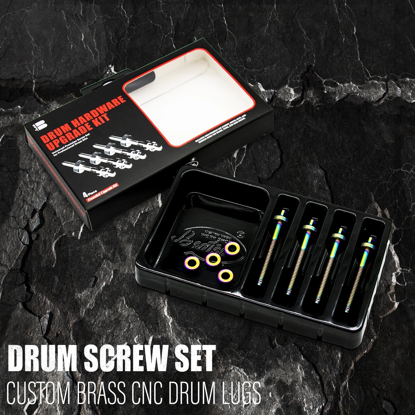 Colored Brass Drum Screw Set