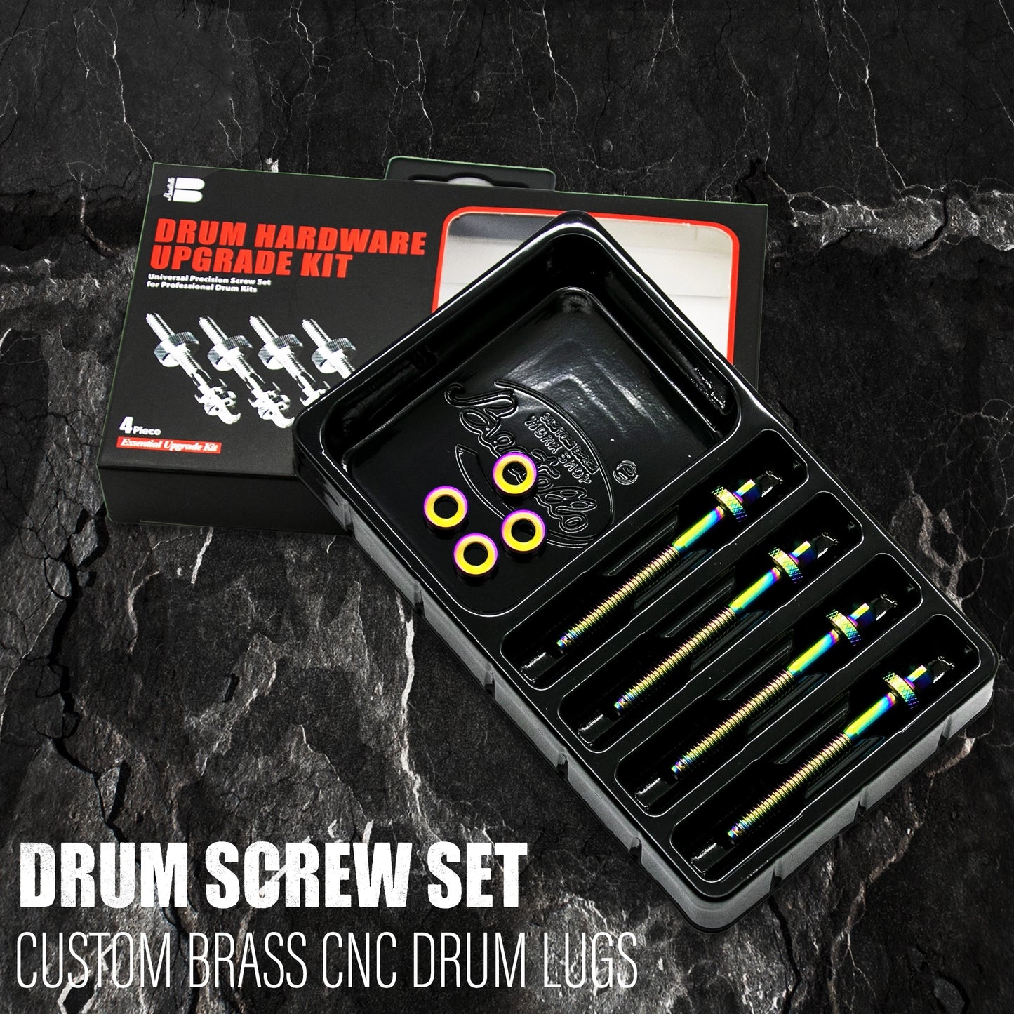 Colored Brass Drum Screw Set