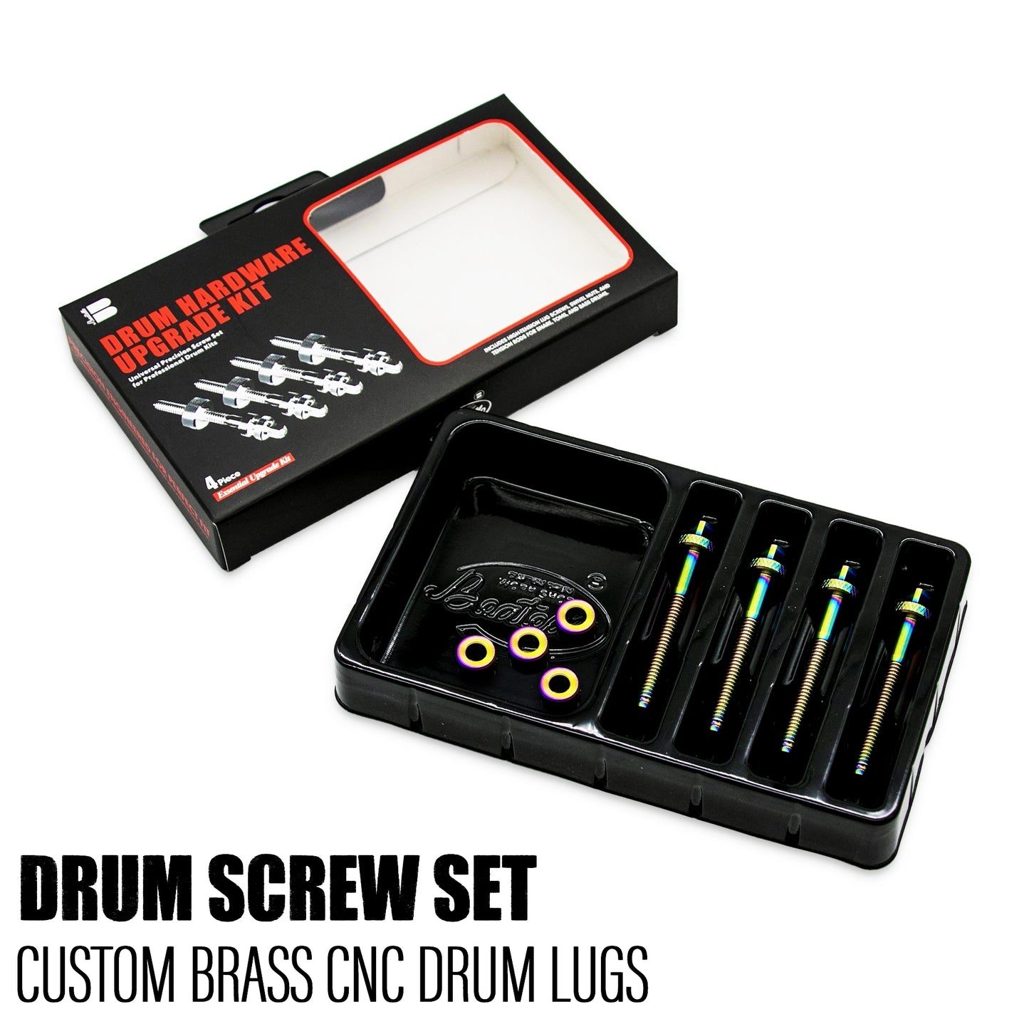 Colored Brass Drum Screw Set