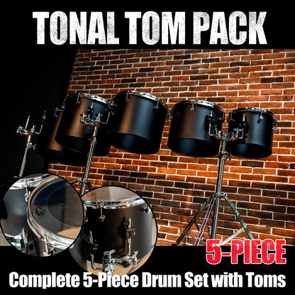 10 12 13 14 16 " Carbon Steel Concert Tom Set w/ Stands
