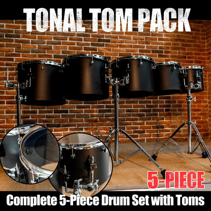 10 12 13 14 16 " Carbon Steel Concert Tom Set w/ Stands