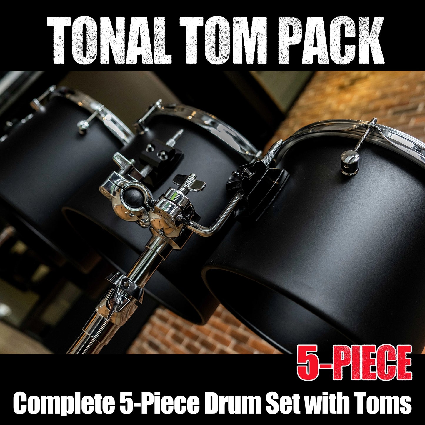 10 12 13 14 16 " Carbon Steel Concert Tom Set w/ Stands