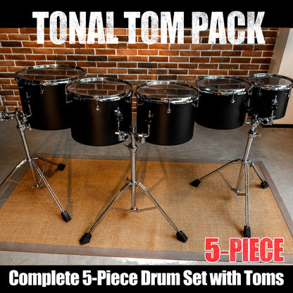 10 12 13 14 16 " Carbon Steel Concert Tom Set w/ Stands