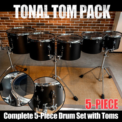 10 12 13 14 16 " Carbon Steel Concert Tom Set w/ Stands