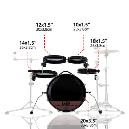 Ultra Portable Travel Drum Pad Kit