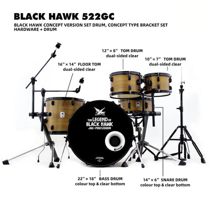 Beatello-Black Hawk 522 Drum Set