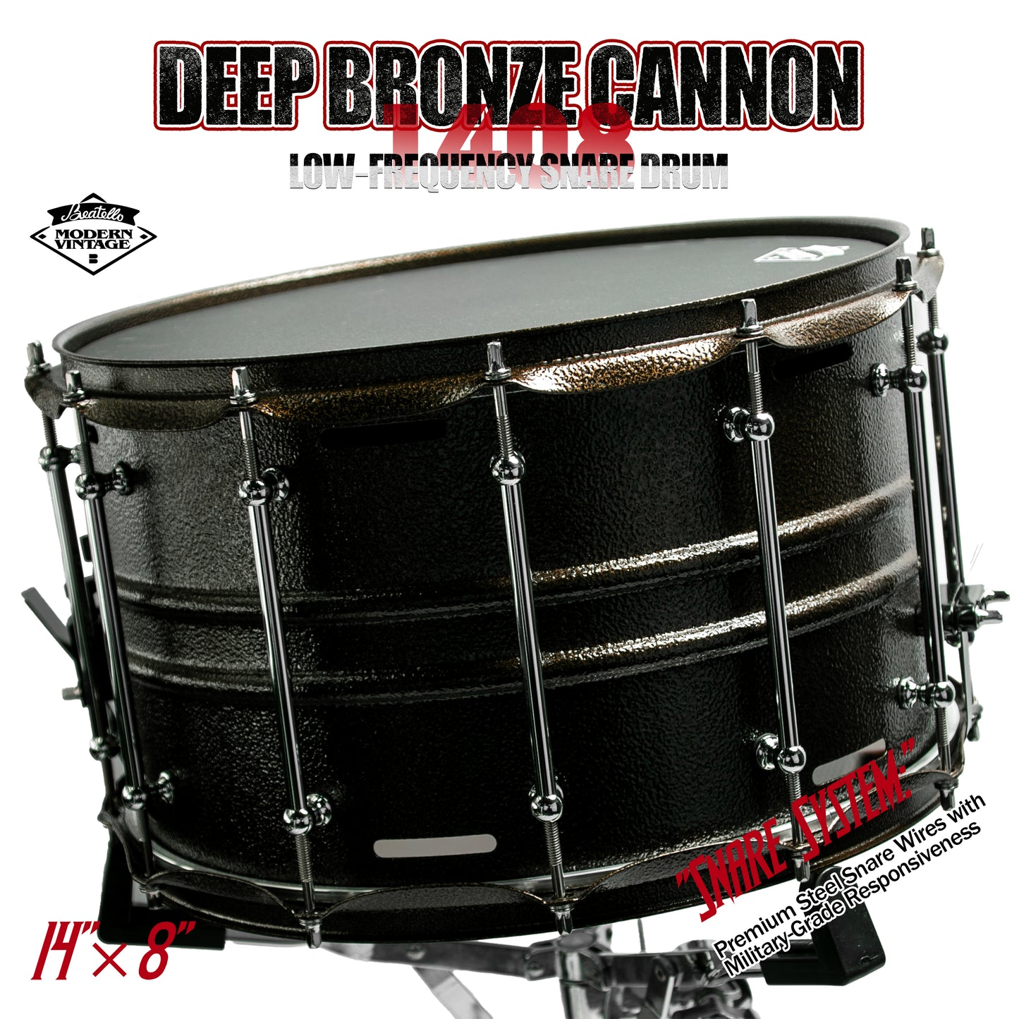14x8 Deep Bronze Cannon Shell for Low-End Punch