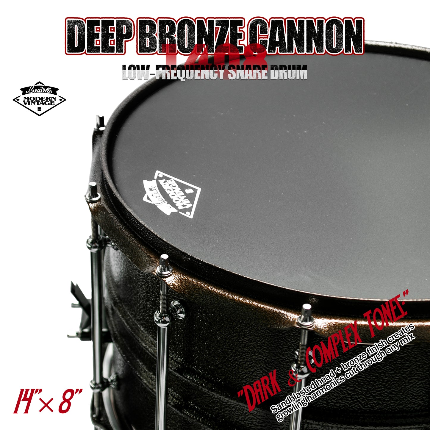 14x8 Deep Bronze Cannon Shell for Low-End Punch