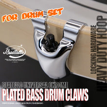 Die Cast Bass Drum Claw Hook, Chrome