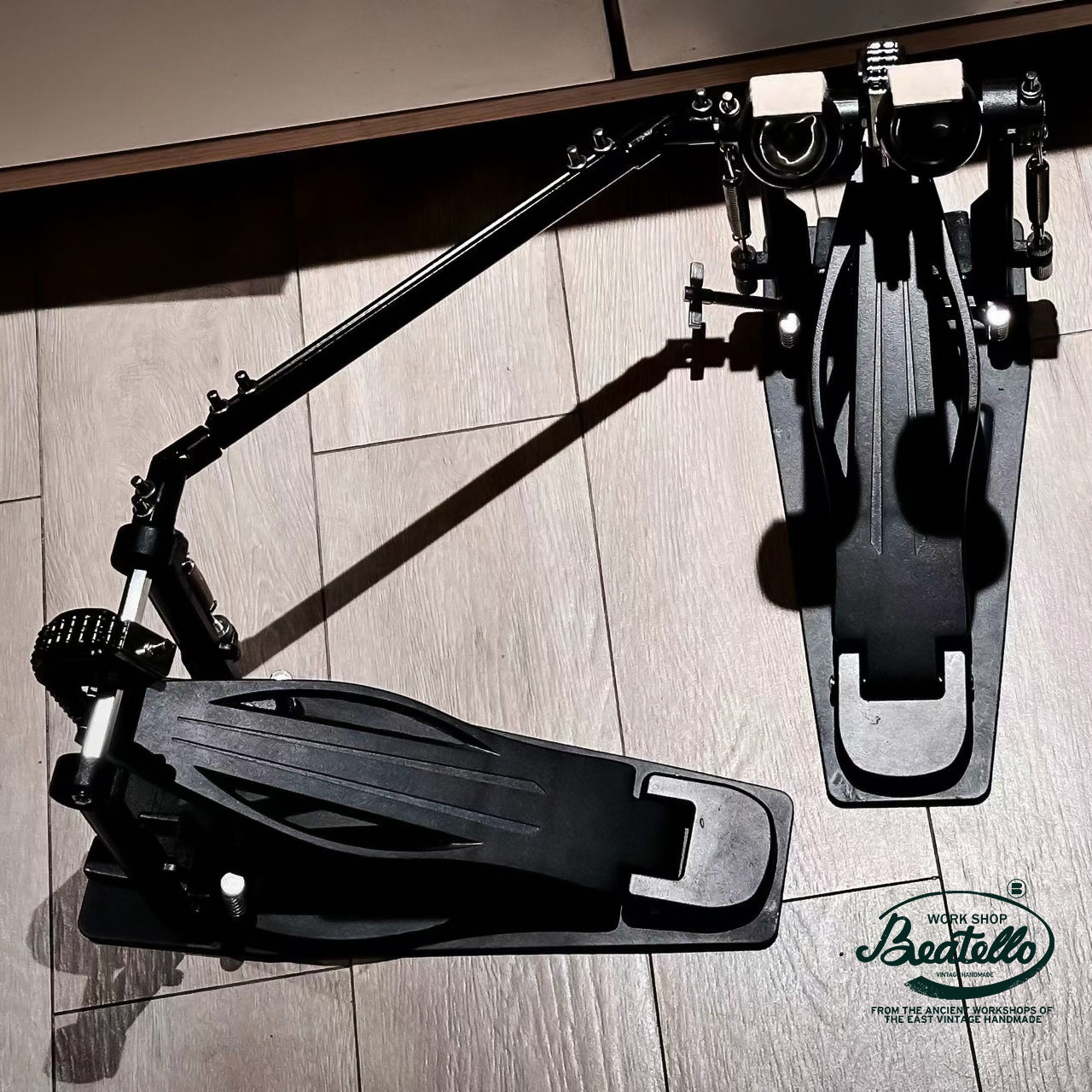 jet black power bass drum pedal Beatello-Double Bass Drum Pedals