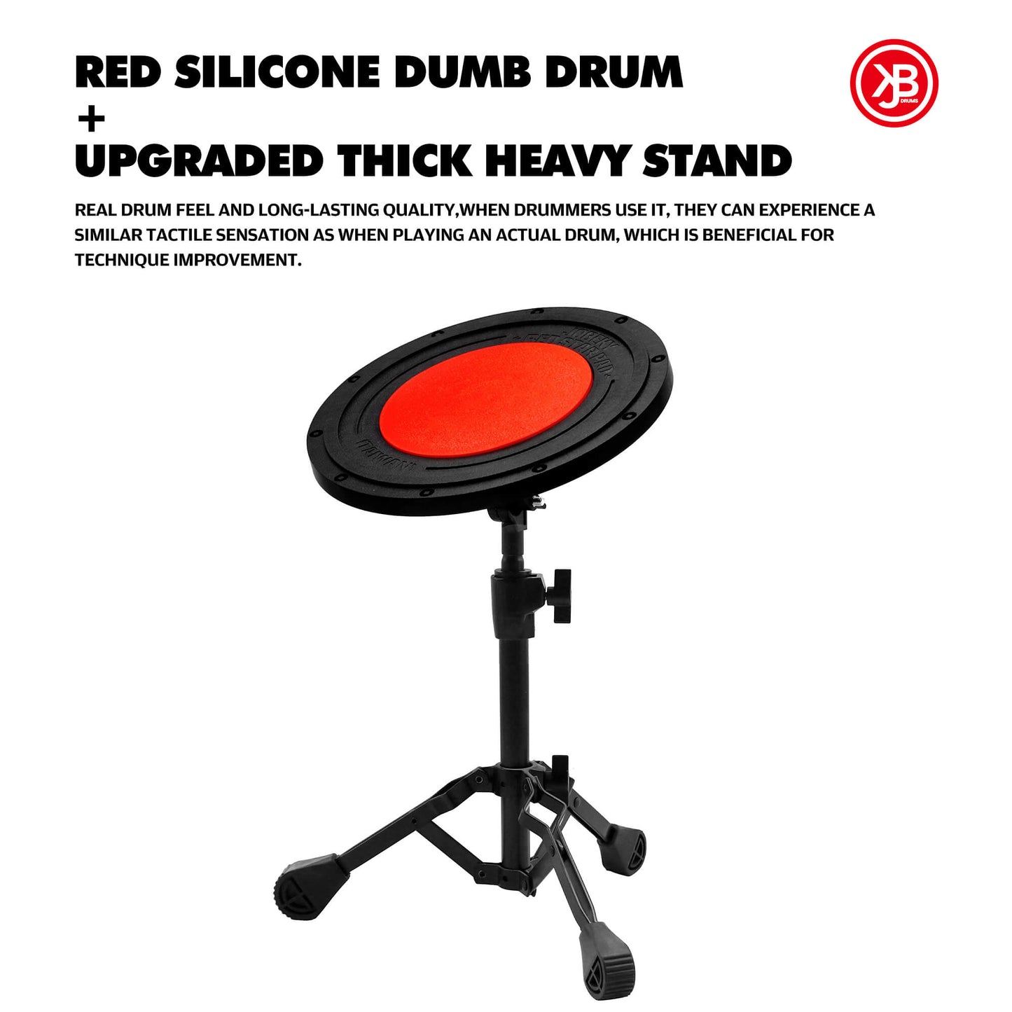 Adjustable height Drum Practice Pad