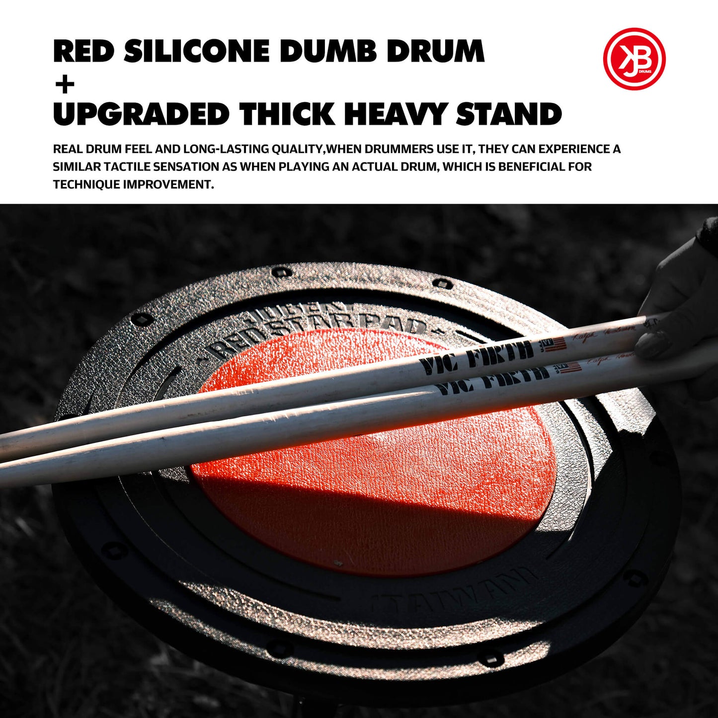 Adjustable height Drum Practice Pad