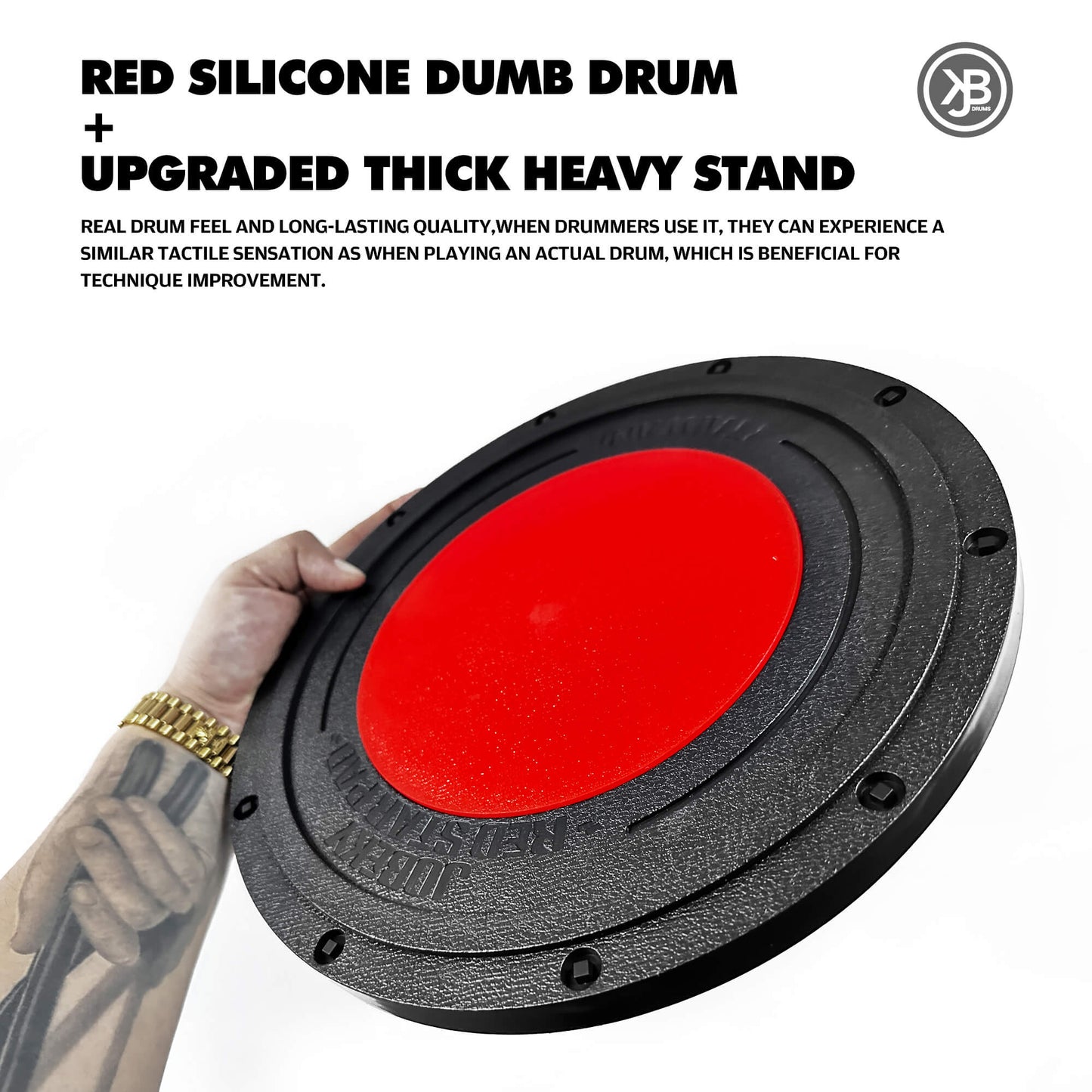 Adjustable height Drum Practice Pad