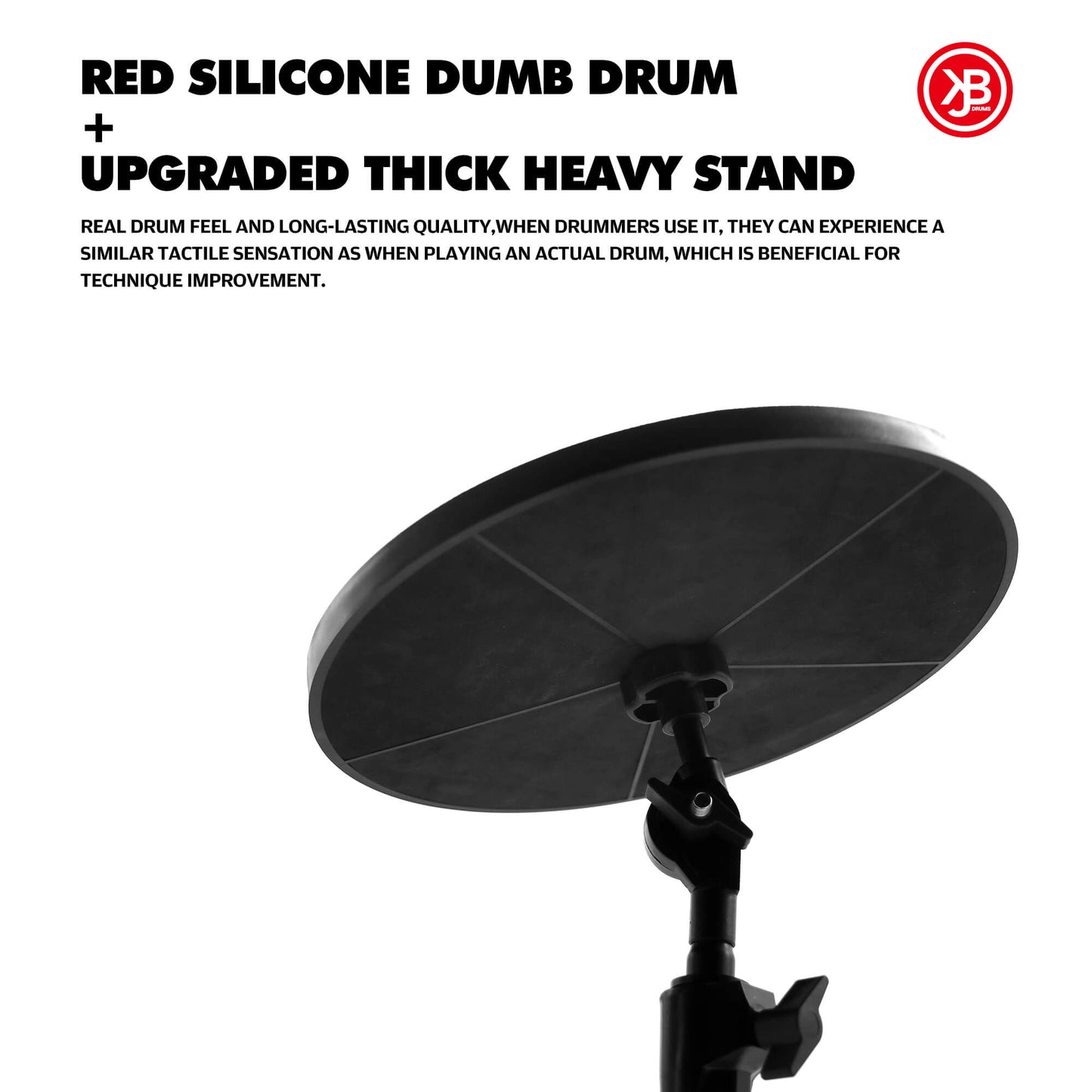 Adjustable height Drum Practice Pad