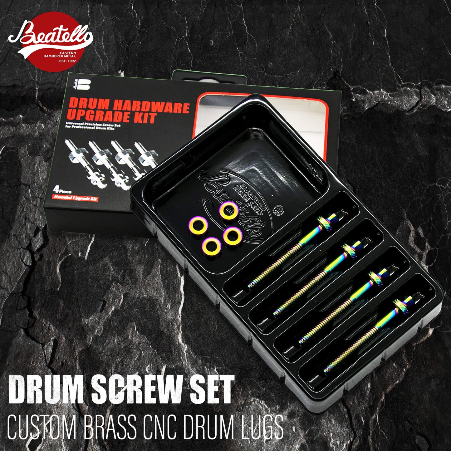 Colored Brass Drum Screw Set