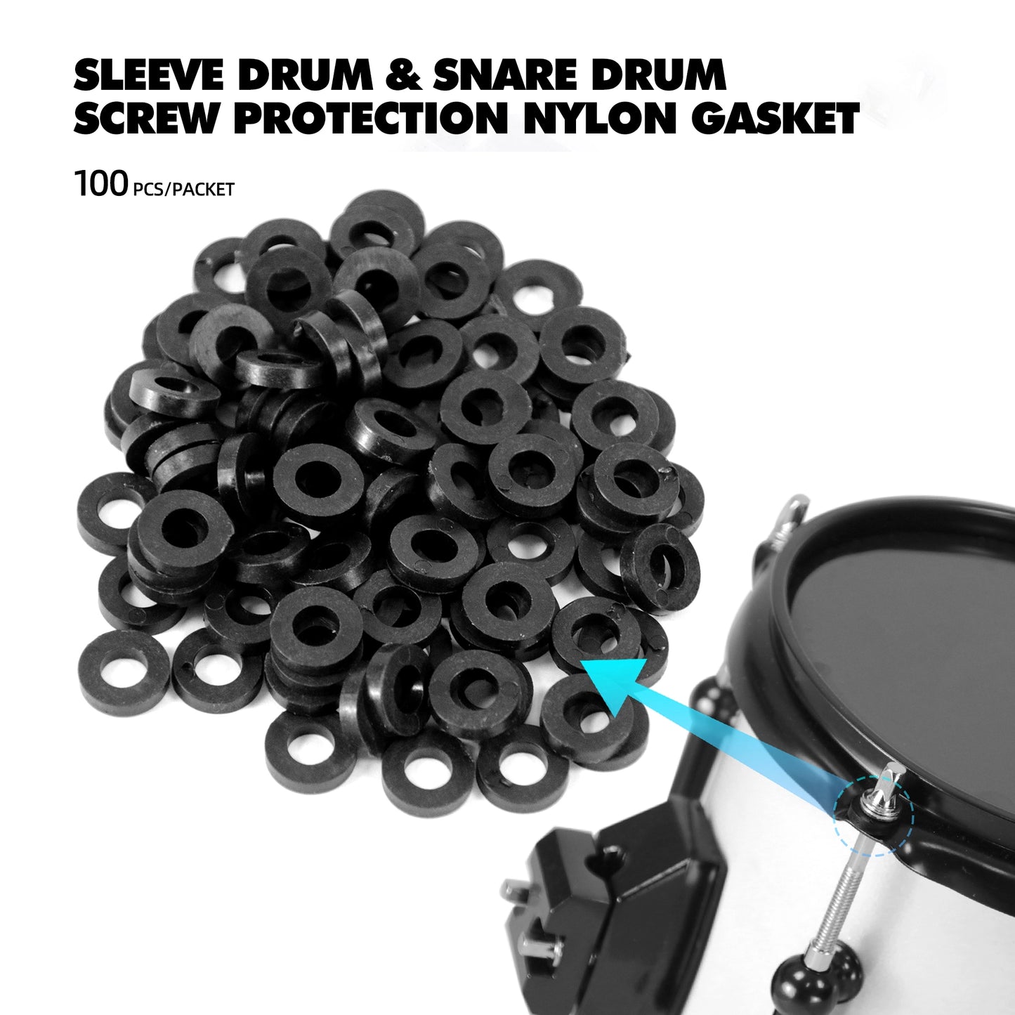 Arandela de tornillo de tambor 100 piezas