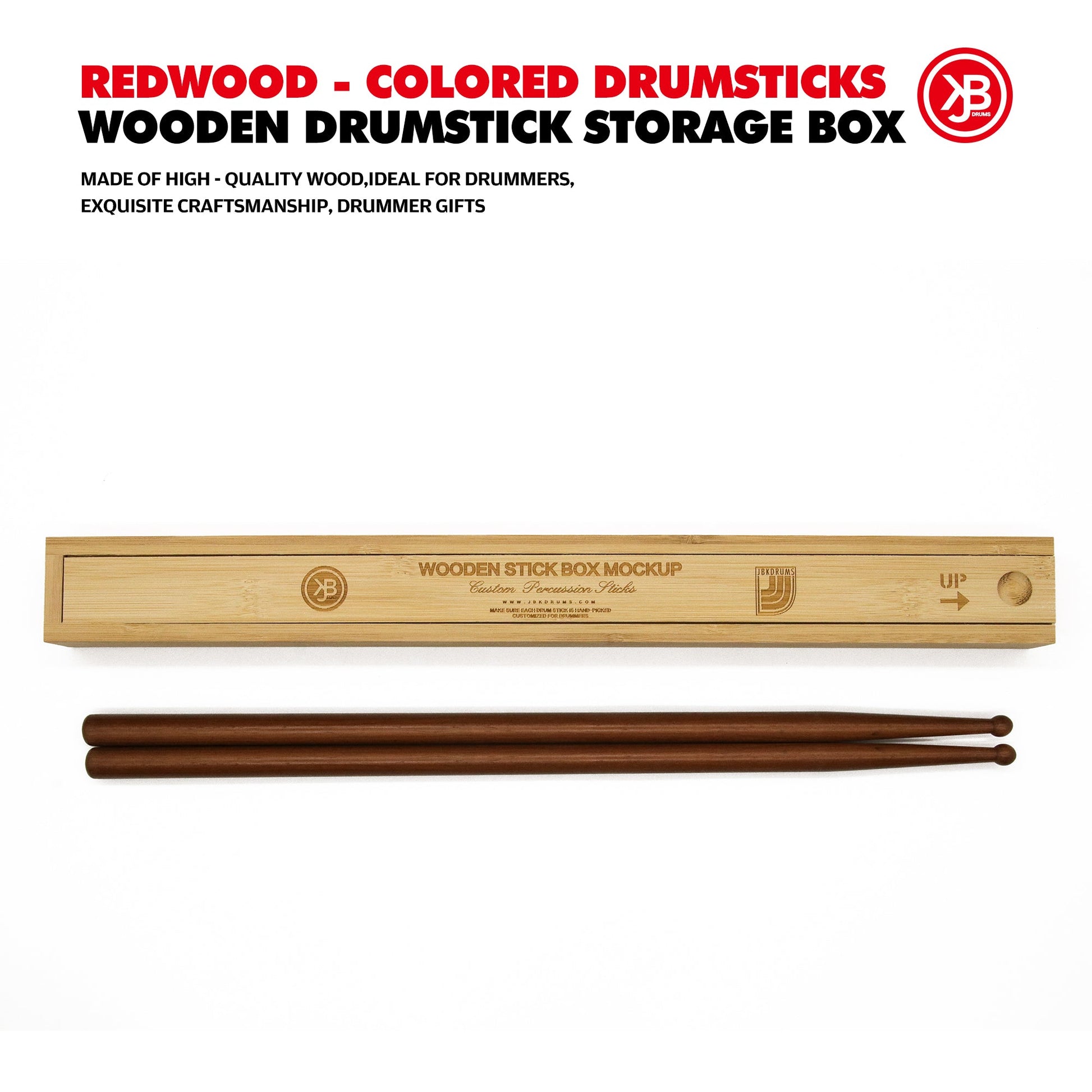 Drum Sticks&Wooden Drumstick Storage Box Beatello