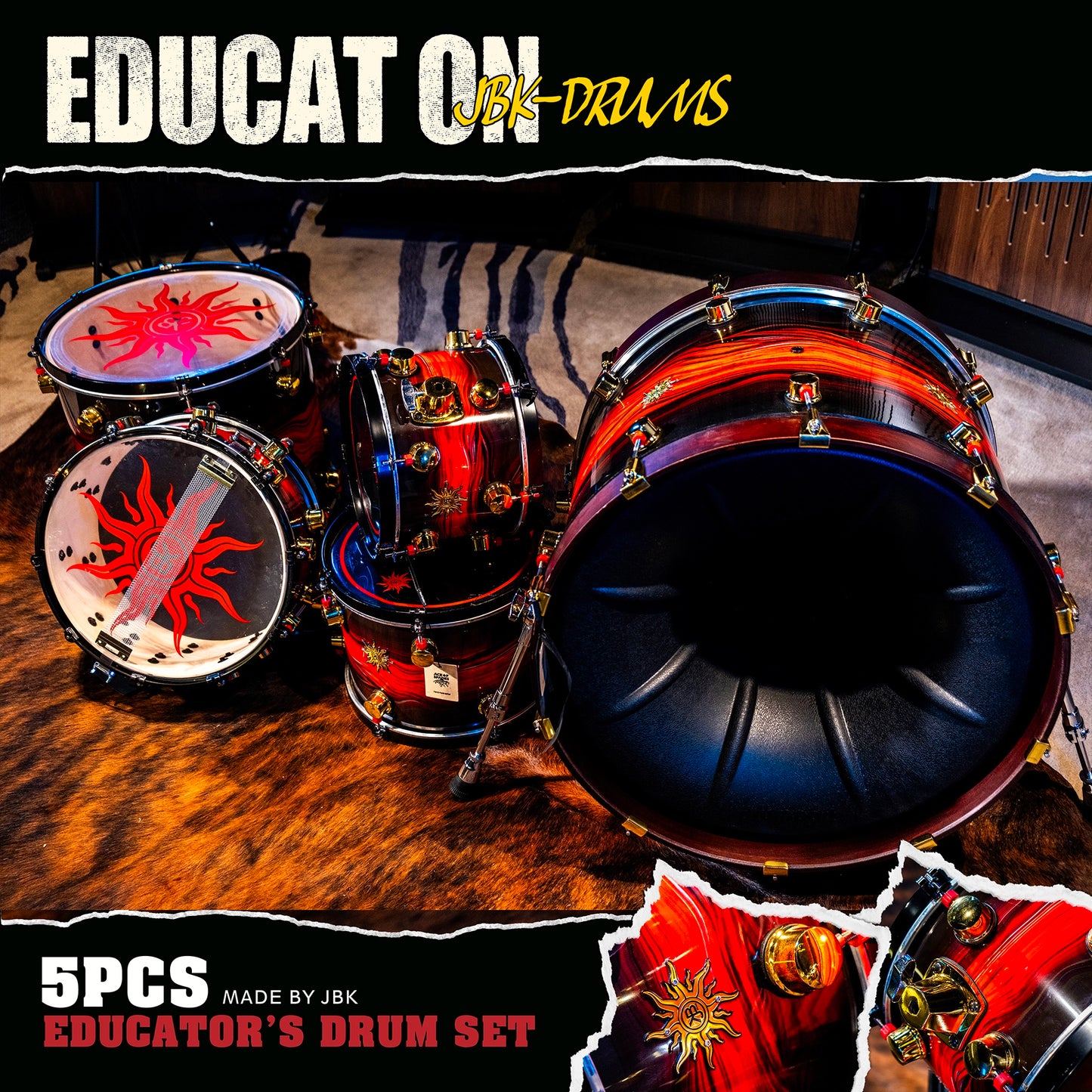 Educator Drum Shell Kit, 5-Piece