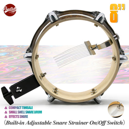 8" Compact Timbale & Small Shell Snare Drum & Effects Snare