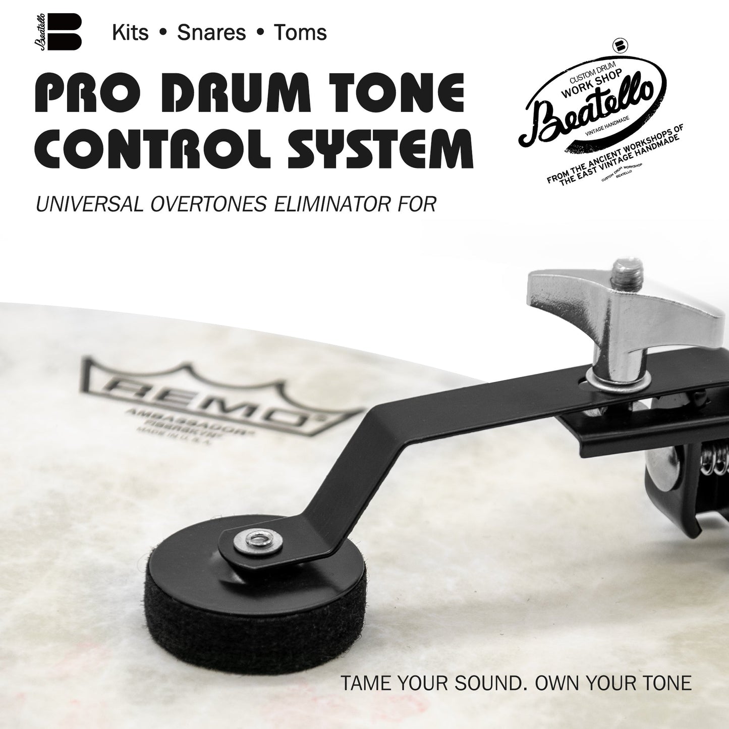 External Bass Drum Muffler Beatello