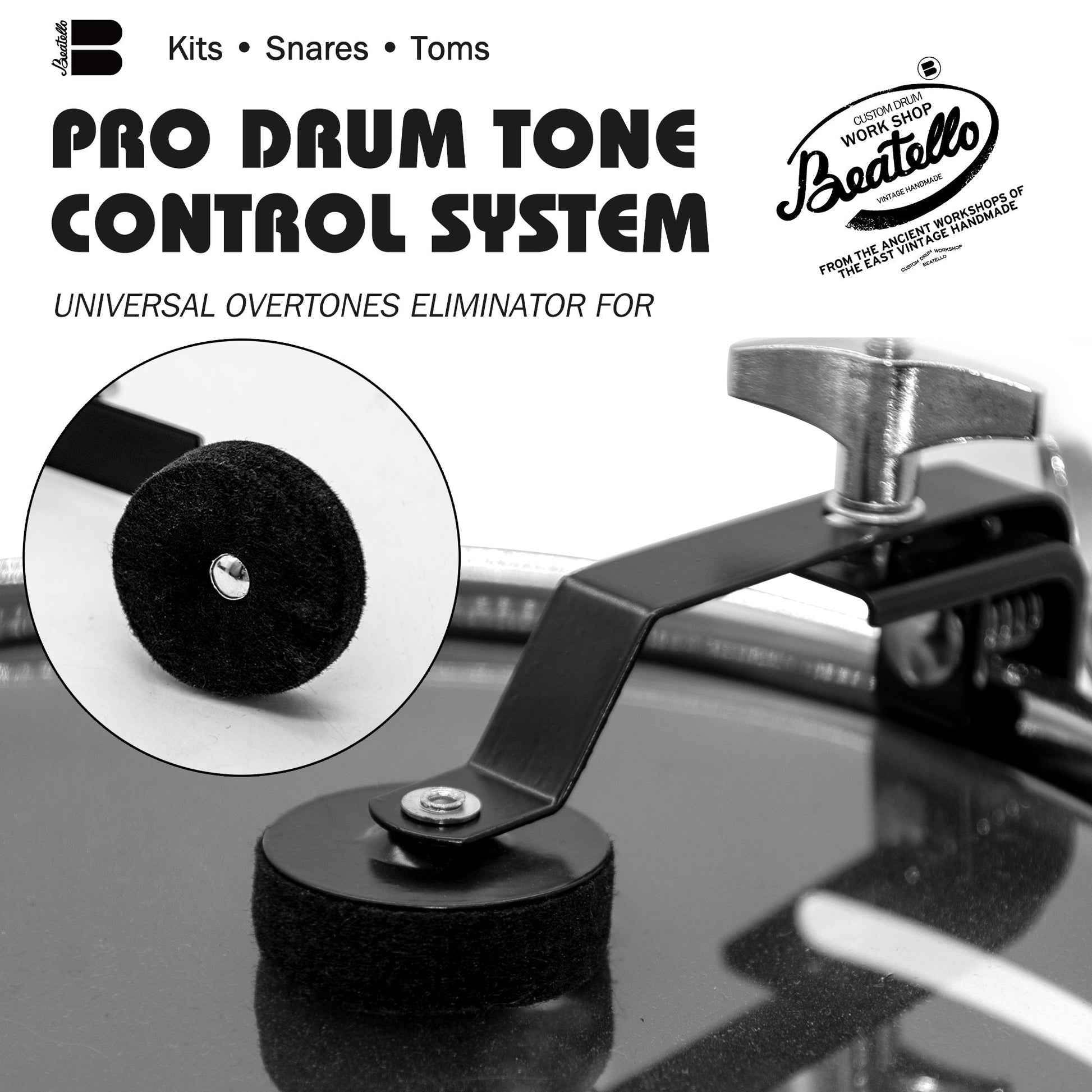 External Bass Drum Muffler Beatello