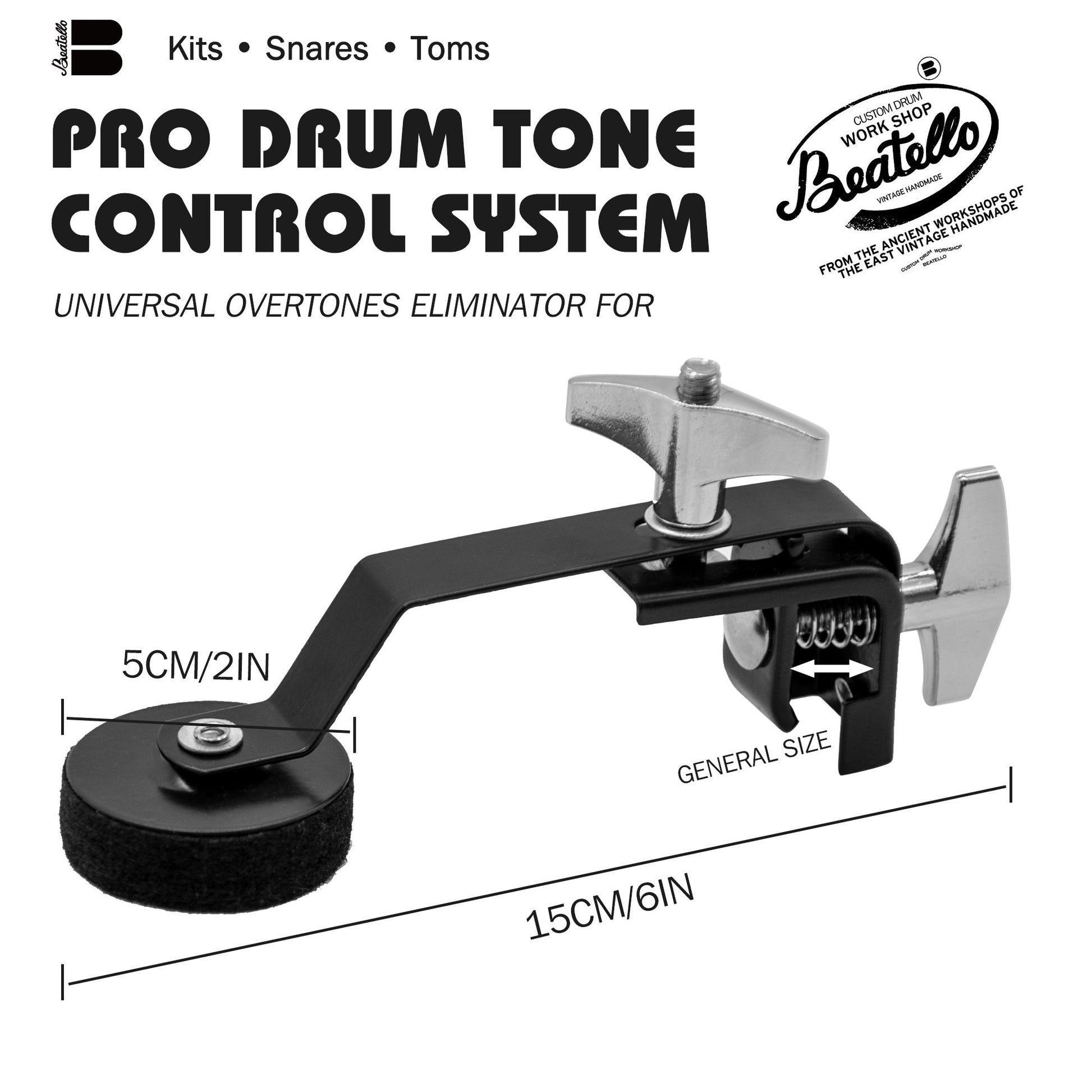 External Bass Drum Muffler Beatello