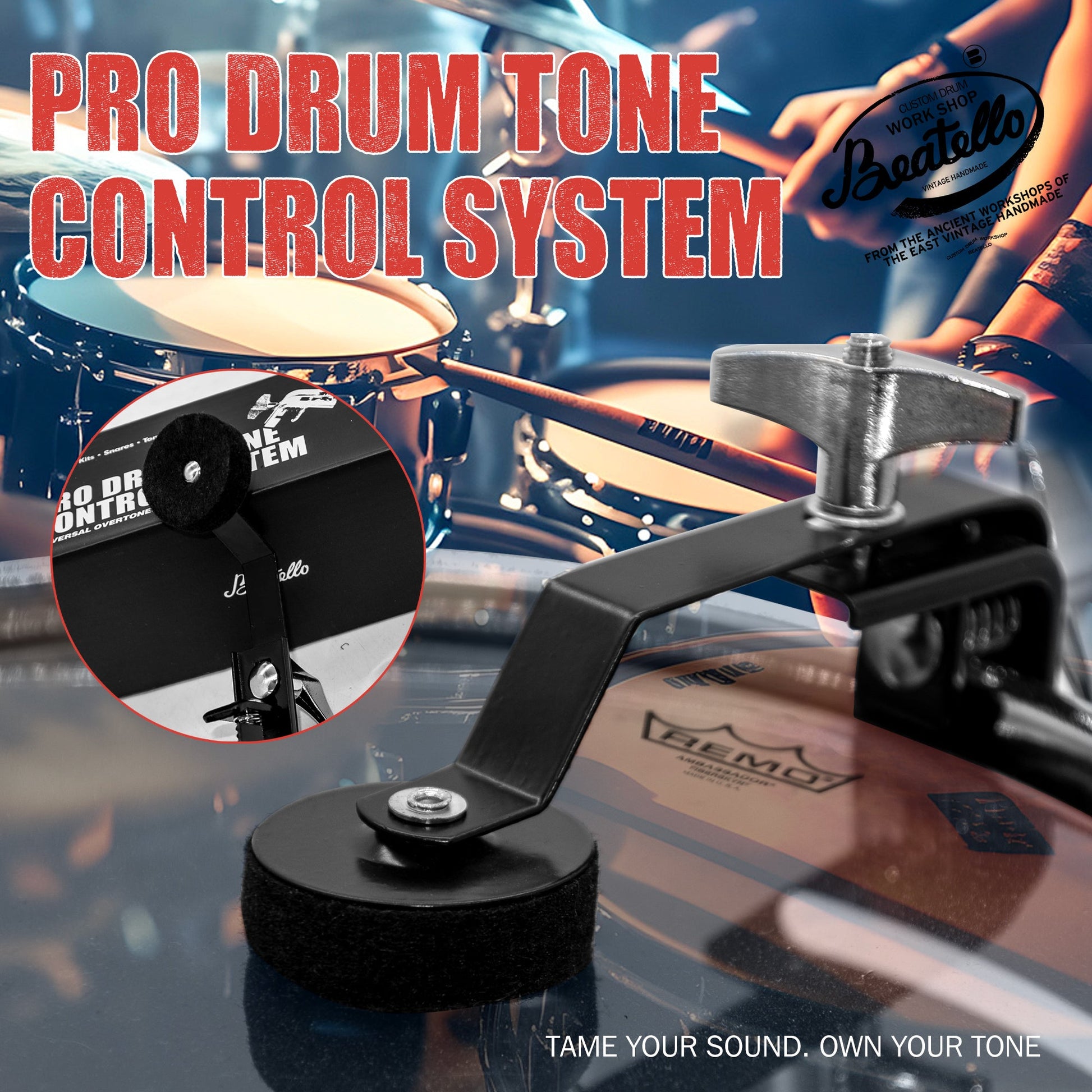 External Bass Drum Muffler Beatello