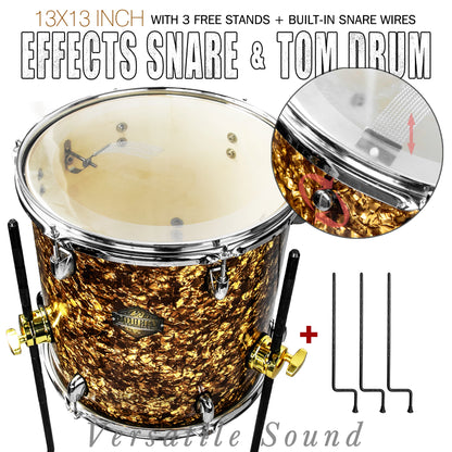 Gold 13×13-inch Special Effect Floor Snare Drum
