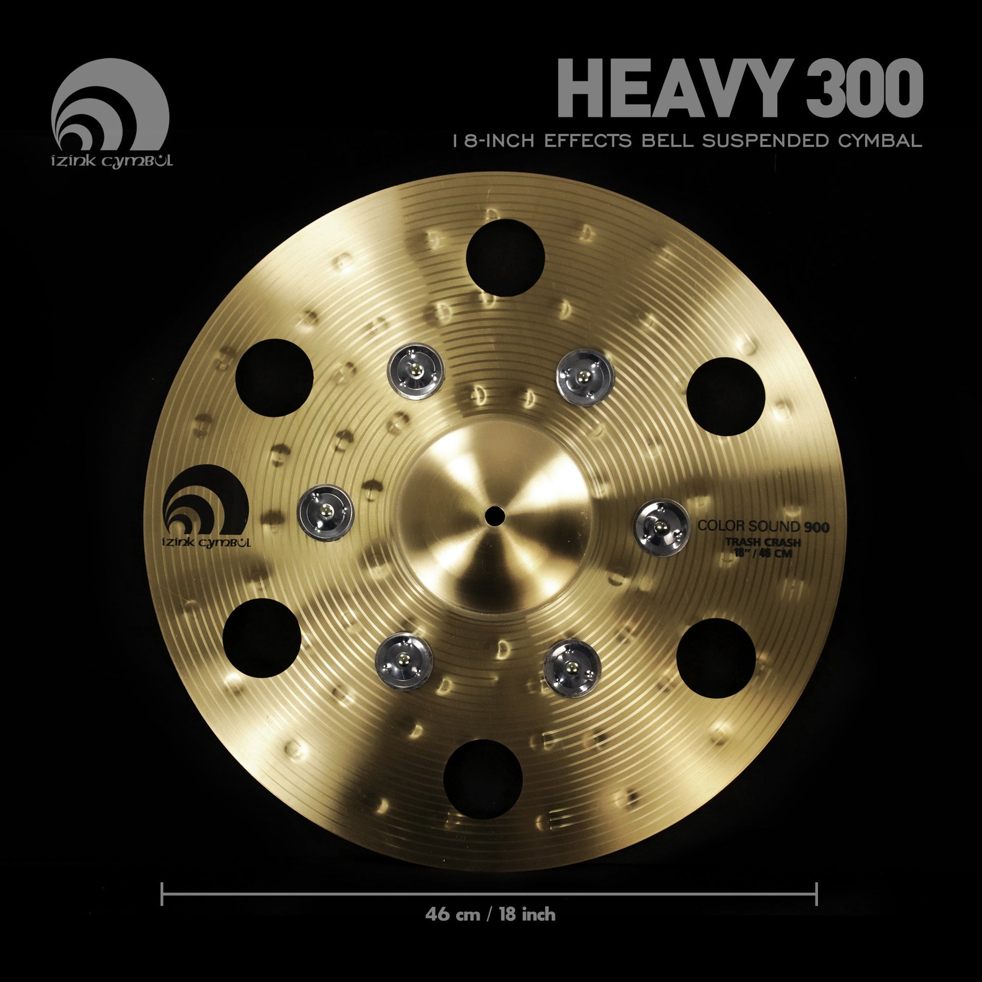 Beatello-Golden Effect Crash Cymbal with Bells Beatello workshop