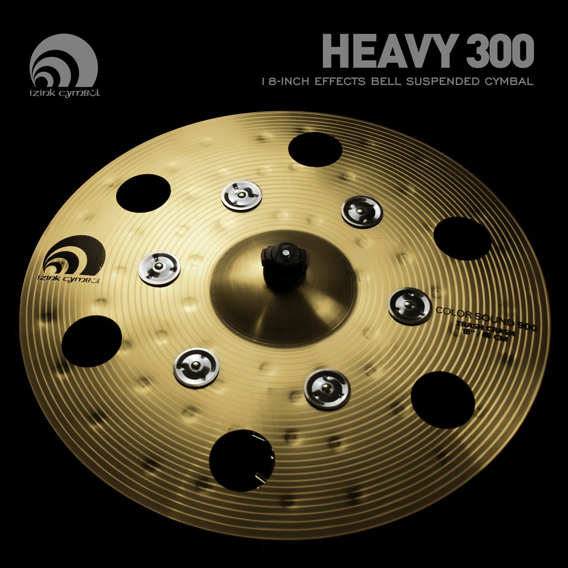 Beatello-Golden Effect Crash Cymbal with Bells Beatello workshop