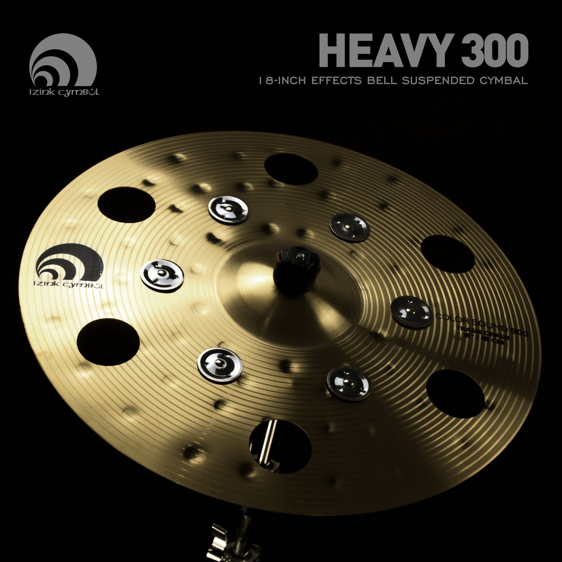 Beatello-Golden Effect Crash Cymbal with Bells Beatello workshop