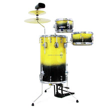 Beatello - JBK Portable Standing Drums 3Pcs Set Beginner Drum Percussion Instrument Full Accessories Set With Hi-hat Cymbals Cowbell My Store
