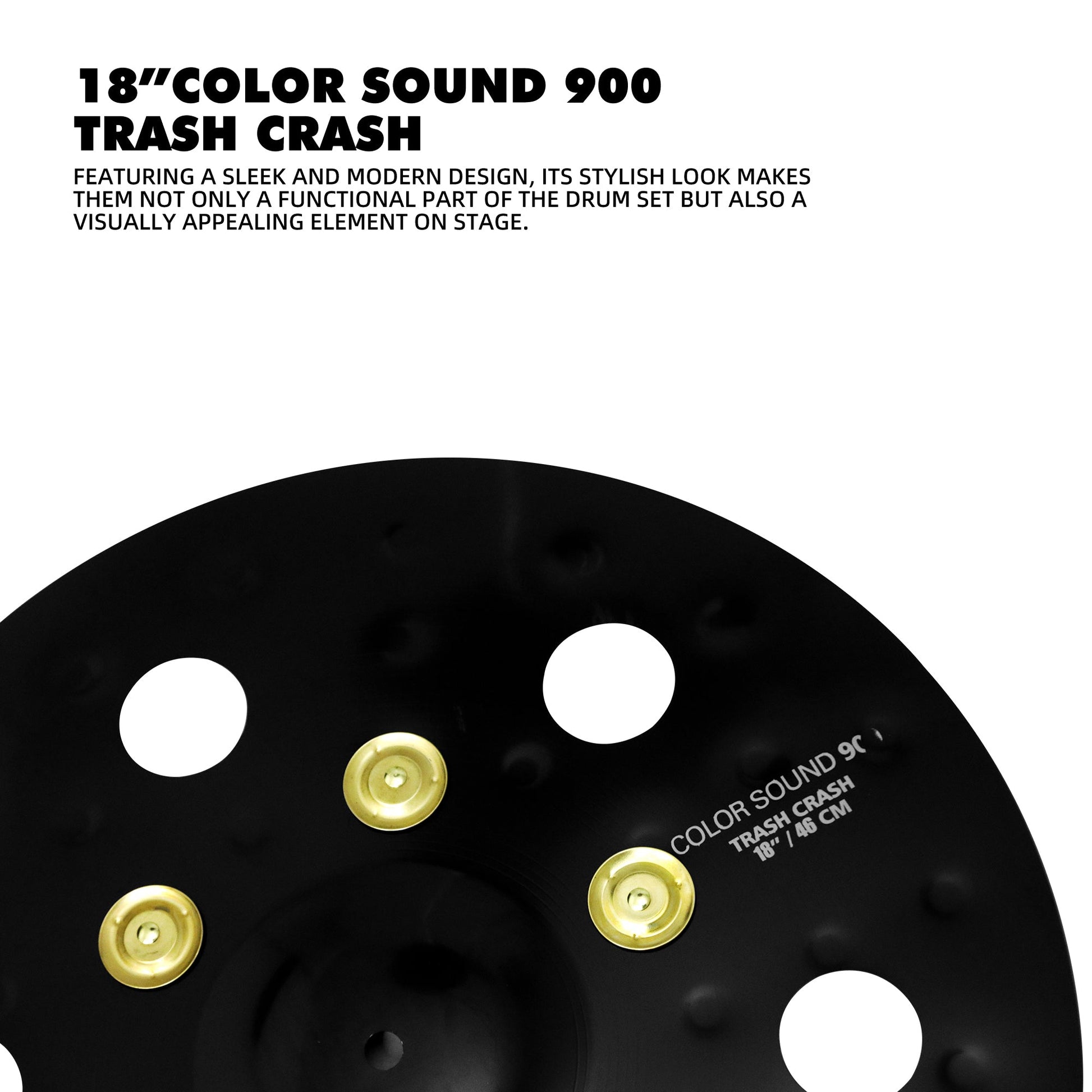 The Black Devil 900 Series-Hole Tone Bell Cymbal Beatello