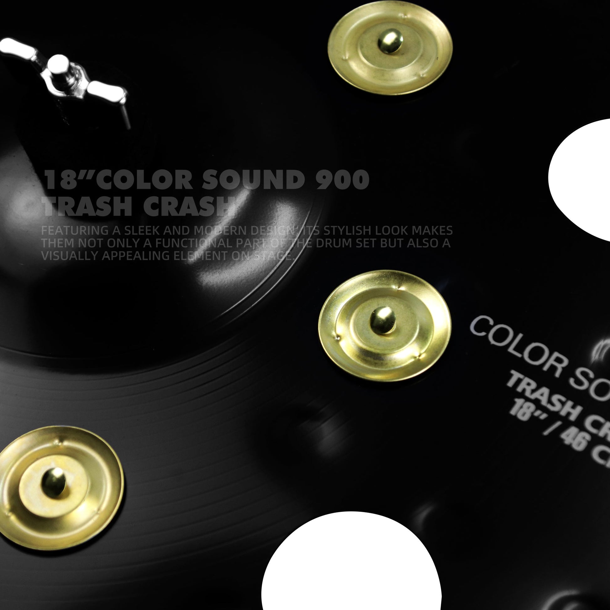 The Black Devil 900 Series-Hole Tone Bell Cymbal Beatello