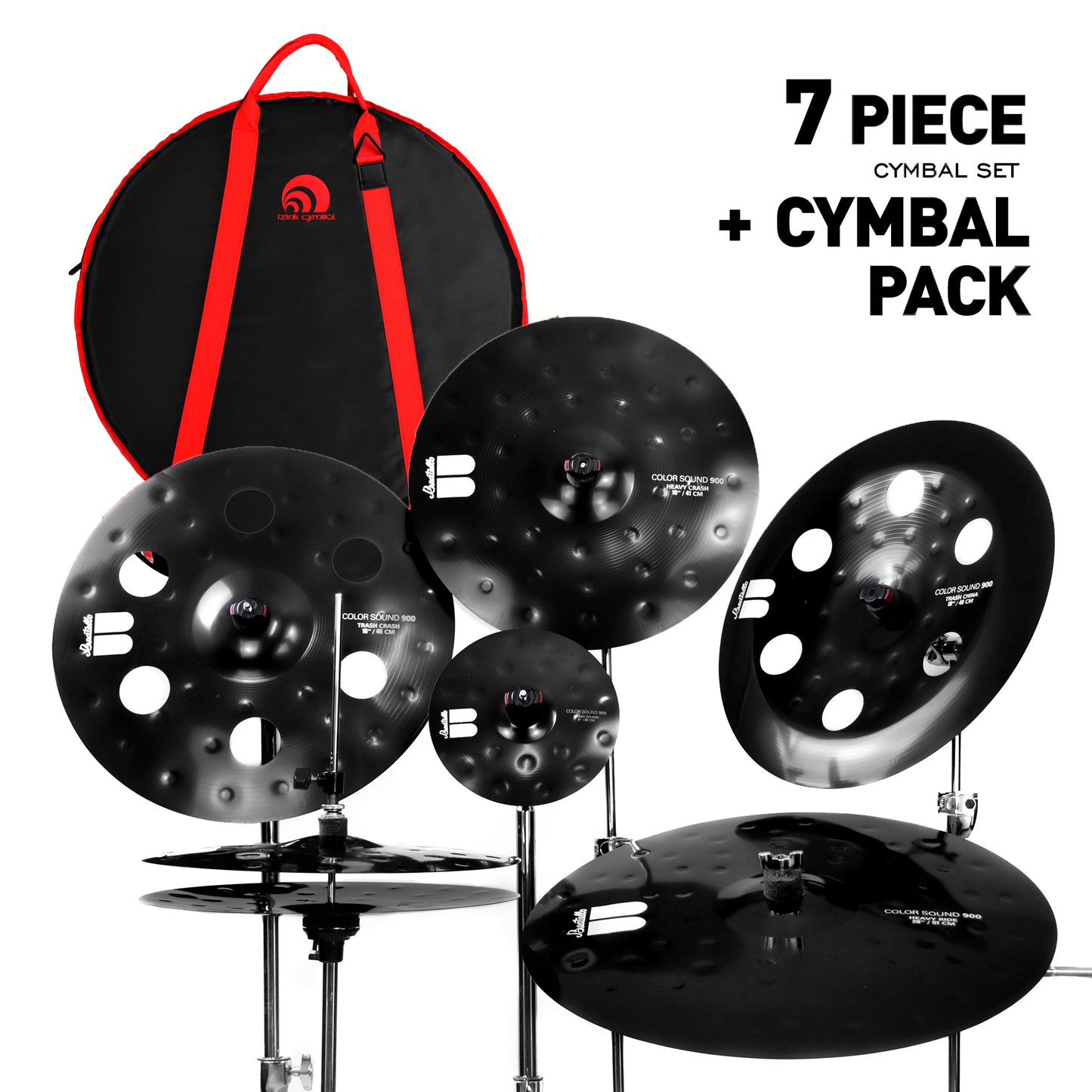 The Black Devil 900 Series-7PCS Cymbal Set