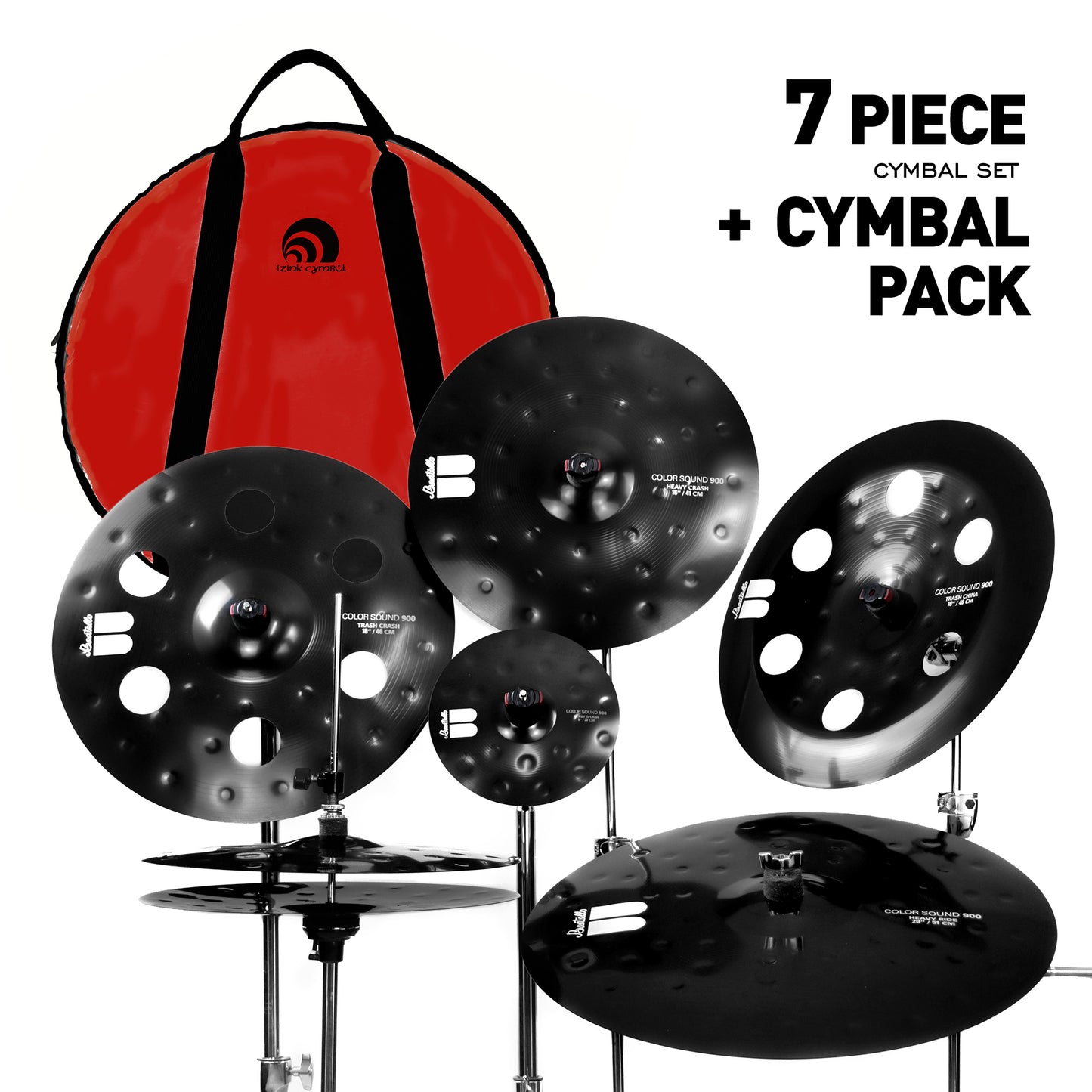The Black Devil 900 Series-7PCS Cymbal Set
