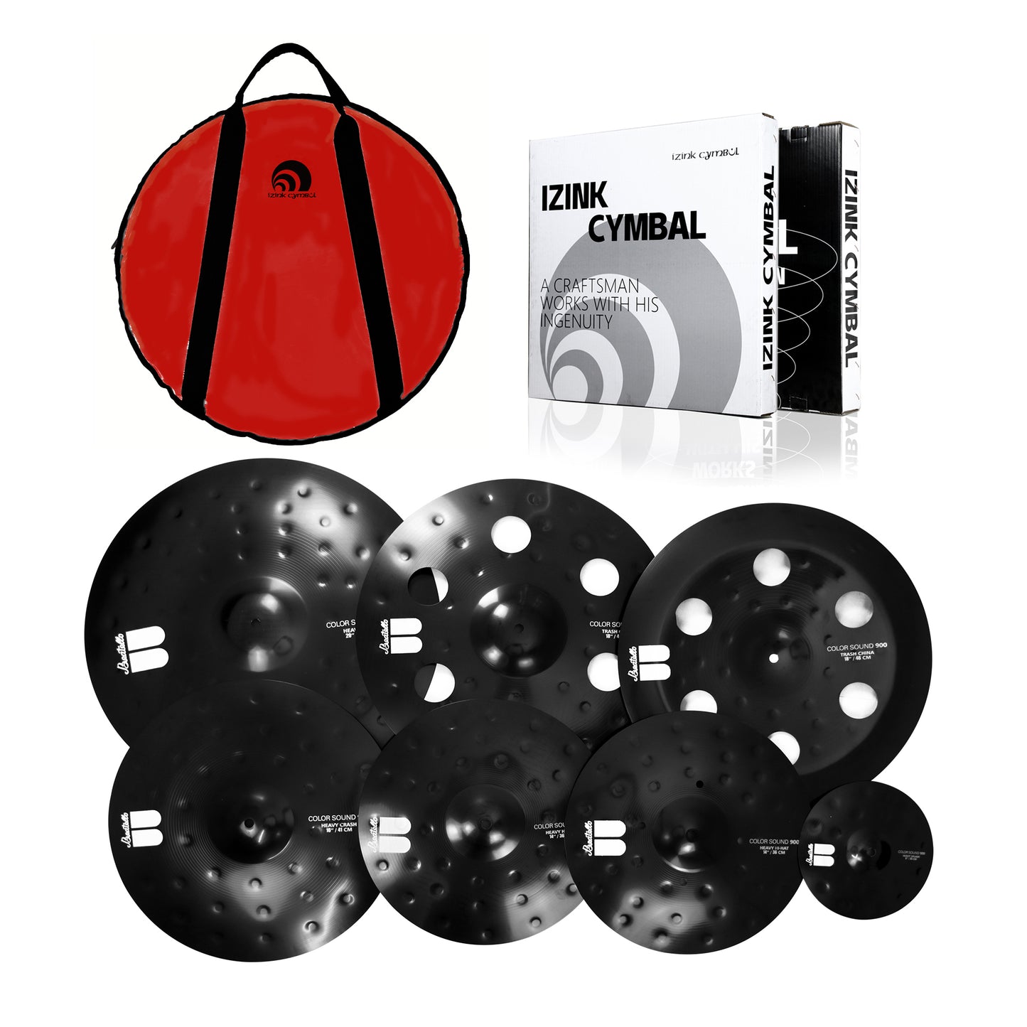 The Black Devil 900 Series-7PCS Cymbal Set
