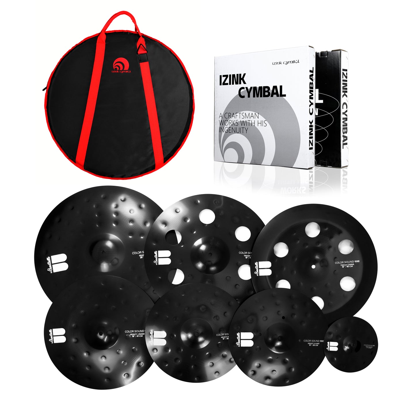 The Black Devil 900 Series-7PCS Cymbal Set