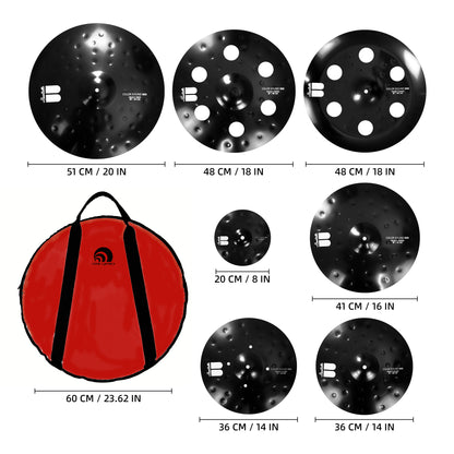 The Black Devil 900 Series-7PCS Cymbal Set