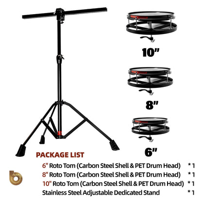 Beatello-Drums Roto Tom Drum Set （Upgraded version）