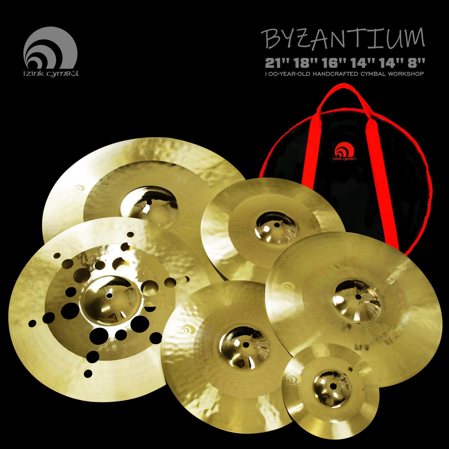 IZNIK B25 BYZANTIUM Series Handmade Cymbal Set