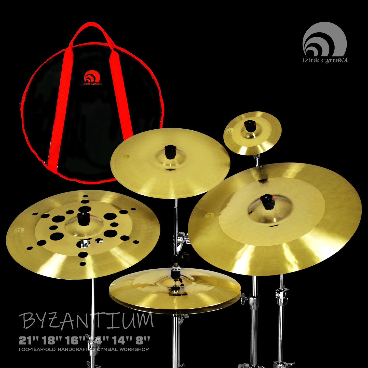IZNIK B25 BYZANTIUM Series Handmade Cymbal Set