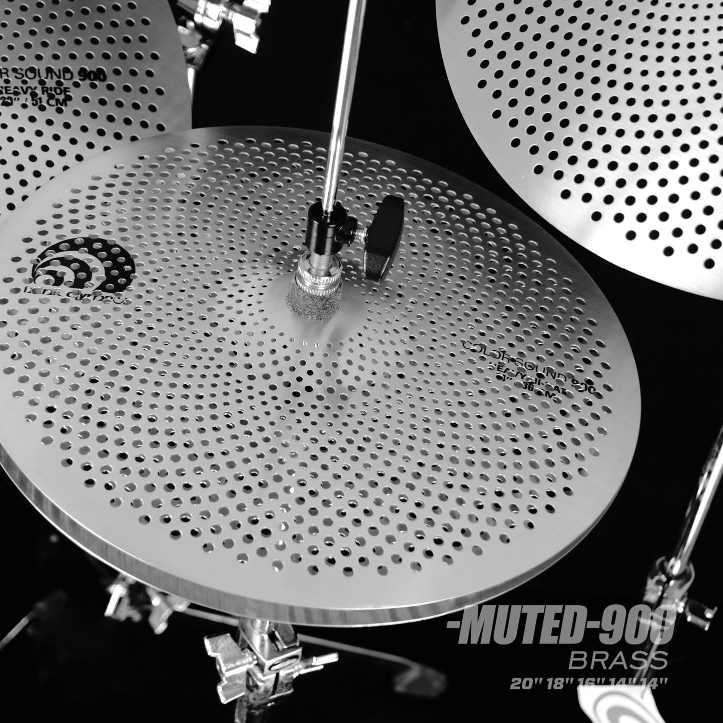 IZNiK-muted-900 BRASS Low Volume Cymbal Set