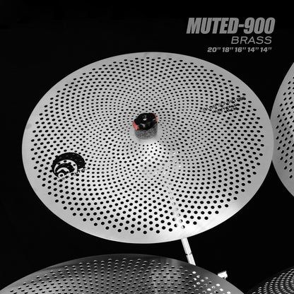 IZNiK-muted-900 BRASS Low Volume Cymbal Set