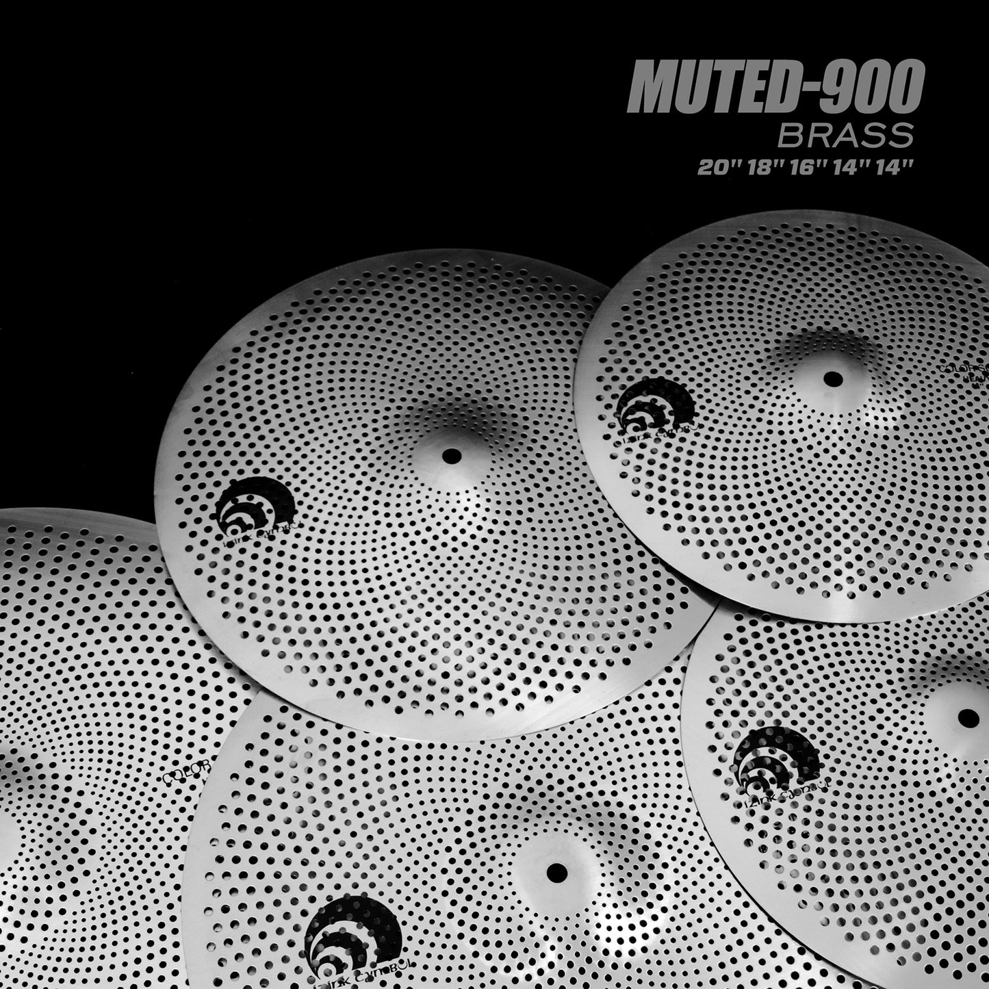 IZNiK-muted-900 BRASS Low Volume Cymbal Set