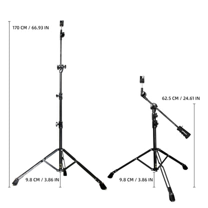 JBK-Cymbal Boom Stand with Nickel Finish+ Cast Iron Counterweight Beatello