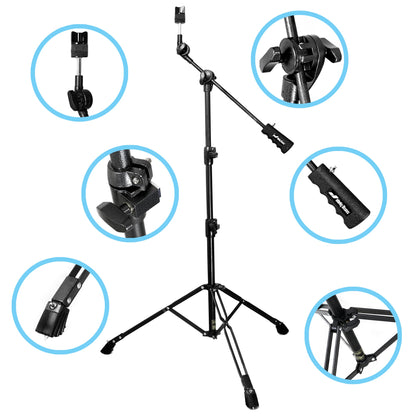 JBK-Cymbal Boom Stand with Nickel Finish+ Cast Iron Counterweight Beatello
